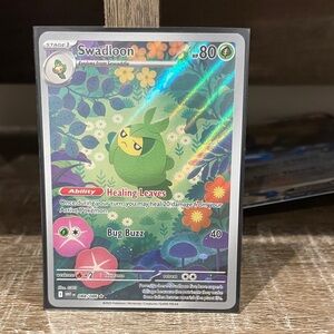 Pokemon Swadloon Card - From new white flare set